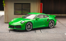 Load image into Gallery viewer, MINIGT 1:64 Green Porsche 911 Turbo S Racing Sport Model Toy Metal Car 525
