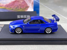 Load image into Gallery viewer, Fuji 1:64 Blue Skyline GTR R34 Nismo Z-Tune Sport Model Diecast Metal Car New Collection
