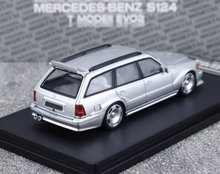 Load image into Gallery viewer, Mortal 1:64 Silver S124 MODEII EVO2 Sports Wagon Model Diecast Metal Car New Collection
