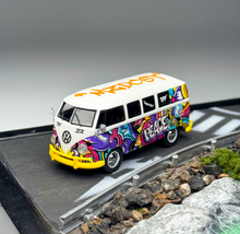 Load image into Gallery viewer, Minigt 1:64 Graffti VW T1 Mini Van Sports Model Diecast Metal Car New Collection
