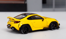 Load image into Gallery viewer, Fuji 1:64 Yellow JDM GR86 Rocket Bunny Coupe Sport Model Diecast Metal Car New Collection
