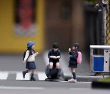 Load image into Gallery viewer, 1:64 Painted Figure Model Miniature Resin Diorama Toy Sand Uniform Student Kids
