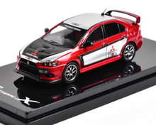Load image into Gallery viewer, Hobby Japan 1:64 Red Silver Evolution X EVO 10 Sports Model Diecast Metal Car
