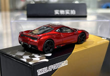 Load image into Gallery viewer, TOC 1:64 Red Black Rims 458 Speciale Sports Model Diecast Metal Car New Collection
