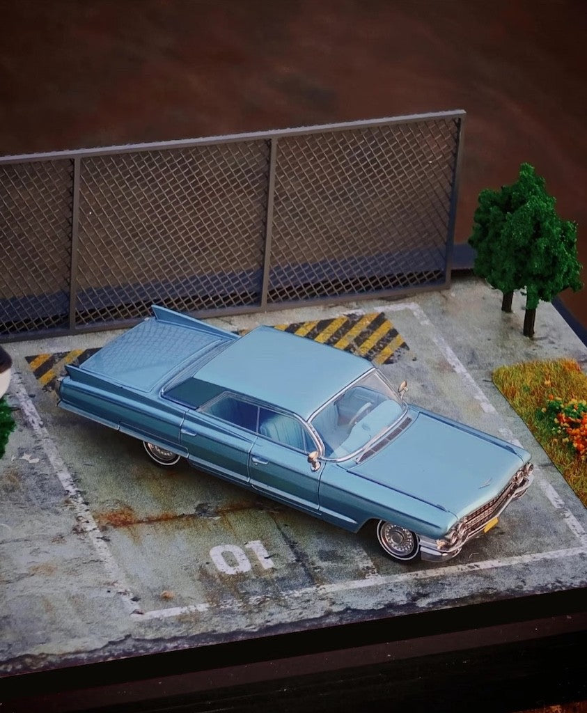 MK 1:64 Ice Blue 1962 Deville Muscle Classic Sport Model Diecast Metal Car New Collection