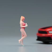 Load image into Gallery viewer, 1:24 Painted Figure Model Miniature Resin Diorama Sand Swimming Suit Girl Lady
