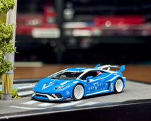 Load image into Gallery viewer, Minigt 1:64 Blue Huracan GT Gravity Sports Model Diecast Metal Car New Collection
