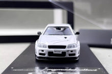 Load image into Gallery viewer, MC 1:64 White Skyline GTR R34 V-SPEC-II MK5 Mines Model Diecast Metal Car New Collection
