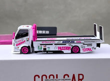 Load image into Gallery viewer, CC 1:64 Pink Iron H300 85 Custom Tow Flatbed Truck Model Diecast Metal Car New Collection
