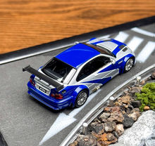 Load image into Gallery viewer, AR 1:64 Silver Blue NFS M3 GTR E46 Coupe Sports Model Diecast Metal Car New Collection
