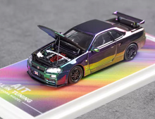 Load image into Gallery viewer, Aurora 1:64 JDM Skyline GTR R34 Z-tune AIT Sports Model Diecast Metal Car New Collection

