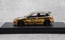 Load image into Gallery viewer, SW 1:64 JDM Gold EG6 Civic Hatchback Figure Sports Model Diecast Metal Car New
