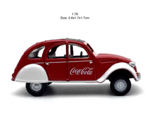 Load image into Gallery viewer, 1:76 Red Coke 2CV Classic Vintage Sports Model Diecast Metal Car New Collection
