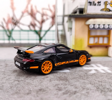 Load image into Gallery viewer, Cars Lounge 1:64 Black 997.1 GT3 RS Sports Model Diecast Resin Car New
