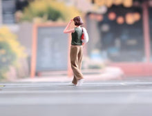 Load image into Gallery viewer, 1:64 Painted Figure Model Miniature Resin Diorama Sand Casual Trendy Girl Lady A
