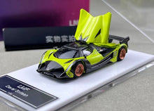 Load image into Gallery viewer, LMF 1:64 Green Carbon Devel 16 Racing Sports Model Diecast Metal Car New Collection
