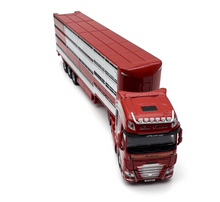 Load image into Gallery viewer, 1:76 Red DAF XF Euro6 Livestock Delivery Truck Model Diecast Metal Car New Collection
