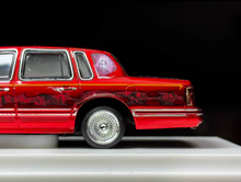 Load image into Gallery viewer, MK 1:64 HEC Red Art Lincoln Town Car Luxury Sedan Model Diecast Metal Car New Collection
