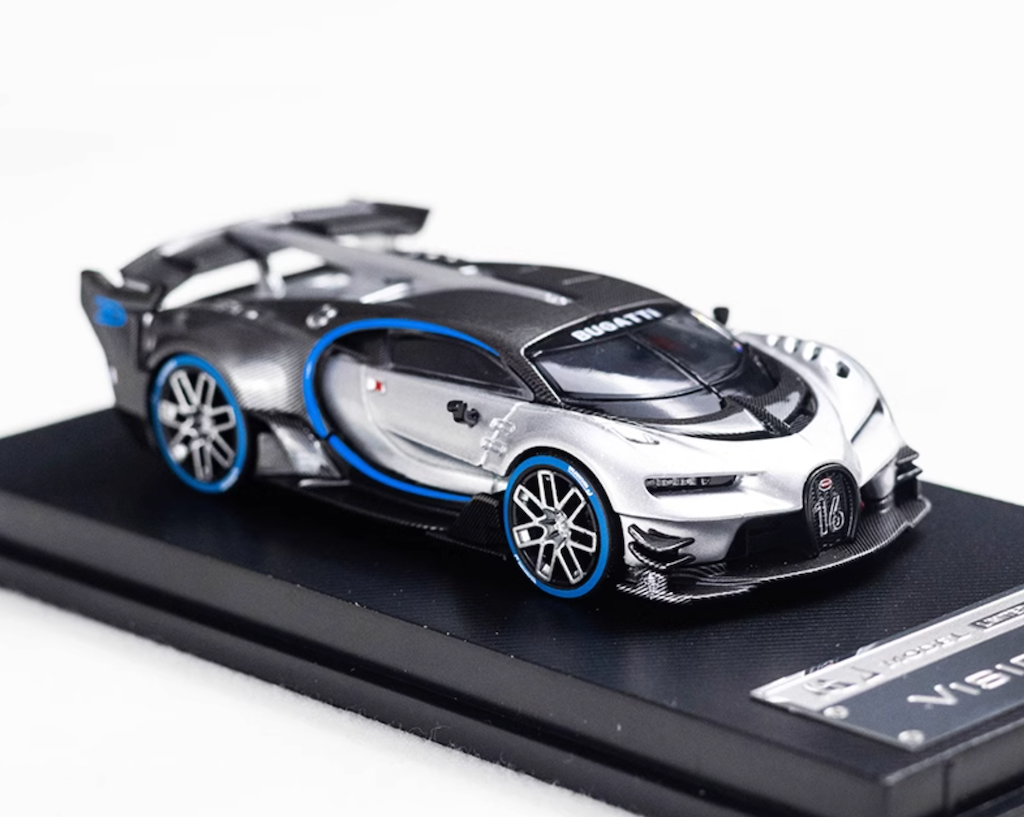 MJ 1:64 Silver Vision Gran Turismo GT Sports Model Diecast Metal Car New Collection