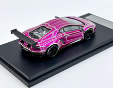 Load image into Gallery viewer, King 1:64 Luminous Pink Aventador LP700 LBWK Sport Model Diecast Metal Car New Collection
