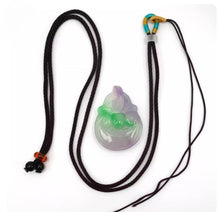 Load image into Gallery viewer, Nature Jade Ingot Pendant Necklace Gift Jewelry charm Blessing Lucky Wealth c
