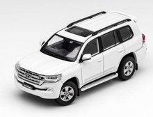 Load image into Gallery viewer, GCD 1:64 White Land Cruiser LC200 SUV ORV Sports Model Diecast Metal Car New Collection
