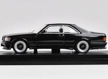 Load image into Gallery viewer, RM 1:64 Black 560 SEC AMG W126 Coupe Sports Model Diecast Metal Car New
