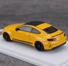 Load image into Gallery viewer, Howie 1:64 Yellow C63s Coupe Sports Model Diecast Metal Car New Collection
