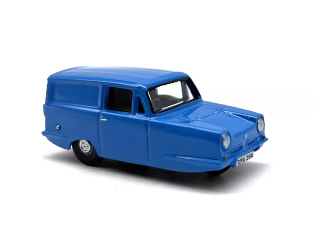 1:76 Blue Tricycle Truck Bean Classic Vintage Model Diecast Metal Car New Collection