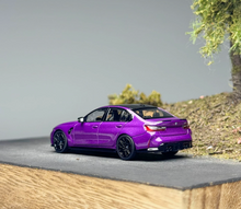 Load image into Gallery viewer, AR 1:64 Purple M3 G80 Sedan Sports Model Diecast Metal Car New Collection
