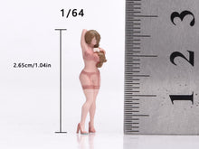 Load image into Gallery viewer, 1:64 Painted Figure Model Miniature Resin Sand Beauty Girl Camera Sexy Woman
