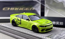 Load image into Gallery viewer, Elite 1:64 Green Charger SRT Engine Sedan Sports Model Diecast Metal Car New Collection
