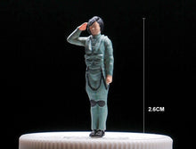 Load image into Gallery viewer, 1:64 Painted Figure Mini Model Miniature Resin Diorama Pilot Captain Army Salute New Scene

