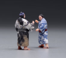 Load image into Gallery viewer, 1:64 Painted Figure Model Miniature Resin Sand Japanese Kimono Sumo Wrestler Men
