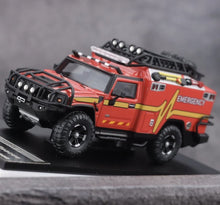 Load image into Gallery viewer, MK 1:64 Red H2 Animal Rescue Vehicle ORV Model Diecast Metal Car New Collection
