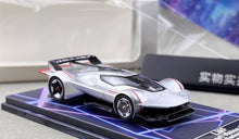 Load image into Gallery viewer, LMF 1:64 Silver VGT Concept Racing Sports Model Diecast Metal Car New Collection
