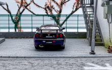 Load image into Gallery viewer, SH 1:64 JDM Skyline GTR R34 Purple Racing Sports Model Diecast Metal Car New
