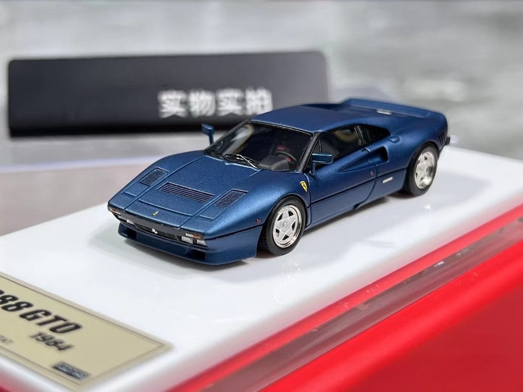 DMH 1:64 Blue 1984 288 GTO Racing Sports Model Diecast Resin Car BN