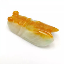 Load image into Gallery viewer, Nature Cicada Jade Pendant Necklace Gift Jewelry charm Blessing Lucky Fortune d
