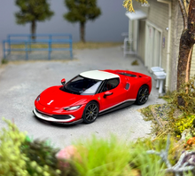Load image into Gallery viewer, BBR 1:64 Red 296 GTB Racing Sports Model Diecast Metal Car Box New Collection
