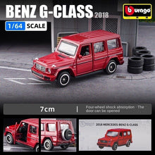 Load image into Gallery viewer, Bburago 1:64 Red 2018 Benz G Class SUV Off Road Model Toy Diecast Metal Car
