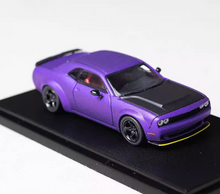 Load image into Gallery viewer, FW 1:64 Purple SRT Hellcat Muscle Sports Model Diecast Metal Car BN
