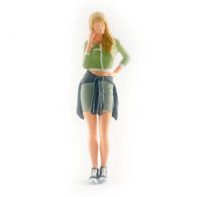 Load image into Gallery viewer, 1:64 Painted Figure Mini Model Miniature Resin Diorama Sporty Girl Excercise Gym
