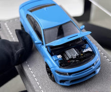 Load image into Gallery viewer, Elite 1:64 Blue Charger SRT Engine Sedan Sports Model Diecast Metal Car New Collection
