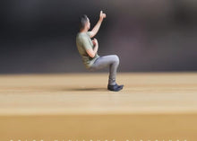 Load image into Gallery viewer, 1:64 Painted Figure Model Miniature Resin Diorama Sand sitting Posture Man cool
