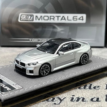 Load image into Gallery viewer, Mortal 1:64 Silver M2 G87 Coupe Sports Model Diecast Metal Car New Collection
