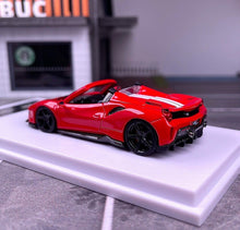 Load image into Gallery viewer, TPC 1:64 Red 488 Pista Convertible Racing Sports Model Diecast Metal Car New Collection
