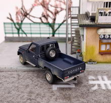 Load image into Gallery viewer, HF 1:64 Blue Military LC79 J70 Single Cab Pickup Model Diecast Metal Car New
