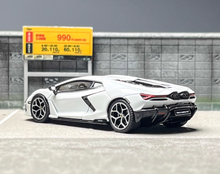 Load image into Gallery viewer, LCD 1:64 White Revuelto Racing Sports Model Diecast Metal Car New Collection
