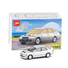 Load image into Gallery viewer, JKM 1:64 Silver JDM Mitsubishi Lancer Evolution EVO2 II Racing Sport Model Toy Metal Car
